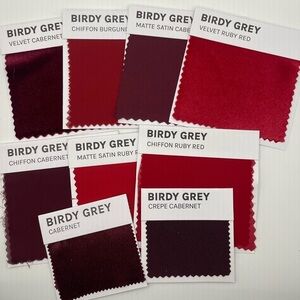 Red Bridesmaid Swatches